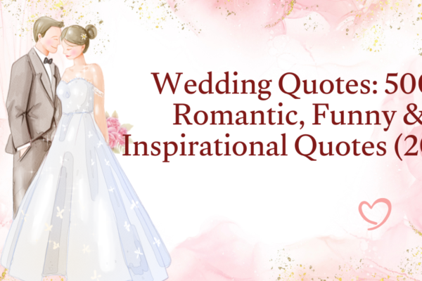Wedding Quotes: 500+ Romantic, Funny & Inspirational Quotes (2026)